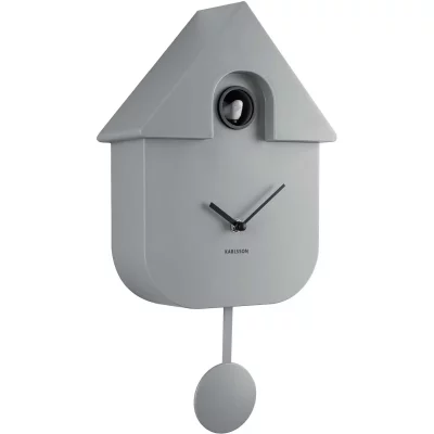 Karlsson - Pendule Murale Cuckoo - Gris souris - Cuckoo
