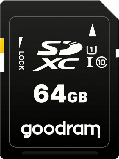 GOODRAM Karta MicroSD  Karta SD 64 Go Class 10 UHS I-S1A0-0640R12