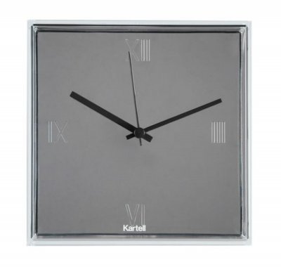 Kartell 01910XX Tic&Tac, Pendule, Chrom&egrave;, Blanc (Chrom&egrave;)