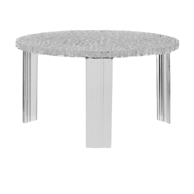 Kartell 08500B4 T-Table Furniture, Gris/Transparent, 60 x 60 x 28 cm