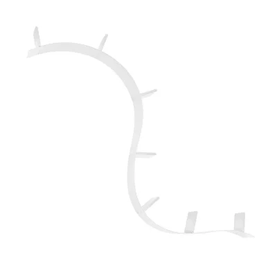 Kartell Bookworm, Biblioth&egrave;que Flexible, 7 Serre-livres (320cm), Blanc