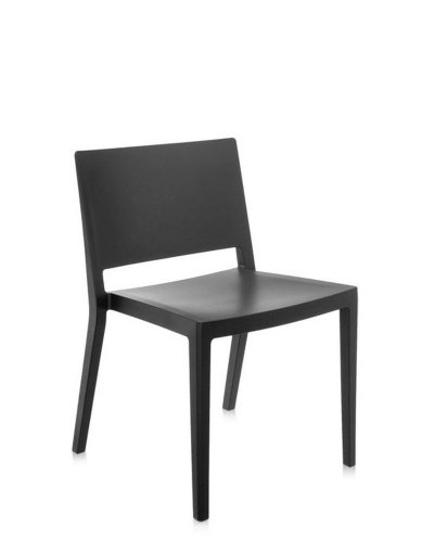 Kartell Chaise Lizz Mat - finition mate - noir