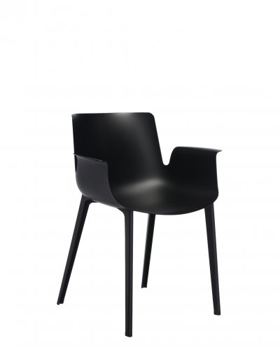 KARTELL  fauteuil piuma (noir - polym&egrave;re thermoplastique complexe charg&eacute; avec fibres de charbon)