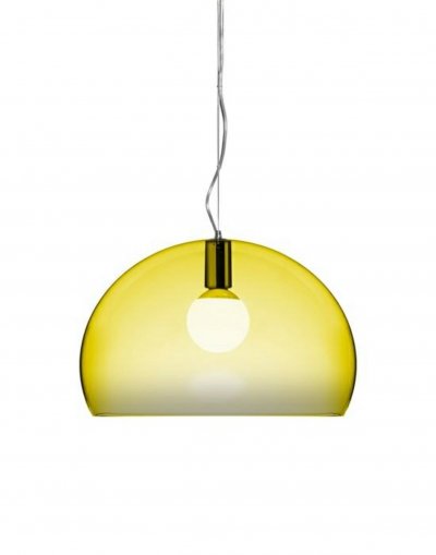 KARTELL  FL / Y, Lampe &agrave; Suspension, Jaune