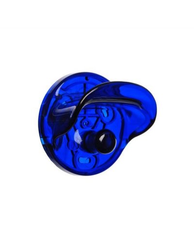 Kartell Gancio, Cintre, Transparent, Bleu Cobalt, Lot de 2