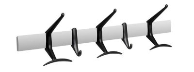 Kartell Porte-manteau mural Hanger - noir - Longueur 60 cm