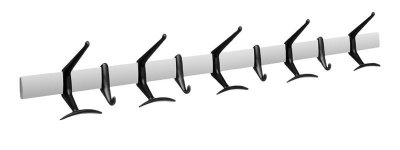 Kartell Porte-manteau mural Hanger - noir - Longueur 90 cm