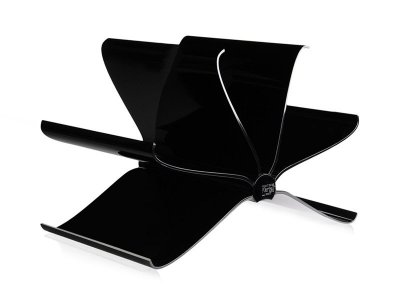 Kartell Porte-revues Front Page - noir brillant