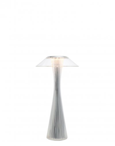 KARTELL  Space - Lampe &Agrave; Poser Designer Led, Chrom&eacute;