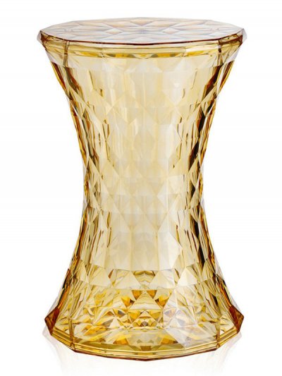 Kartell - Stone Table d'appoint et tabouret, jaune