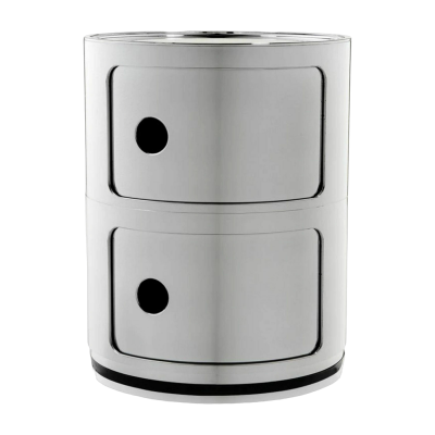 Kartell - syst&egrave;me d'&eacute;l&eacute;ments modulables Componibili 5966, chrome