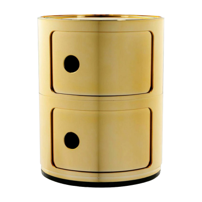 Kartell - syst&egrave;me d'&eacute;l&eacute;ments modulables Componibili 5966, or