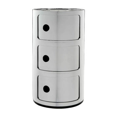 Kartell - syst&egrave;me d'&eacute;l&eacute;ments modulables Componibili 5967, chrome