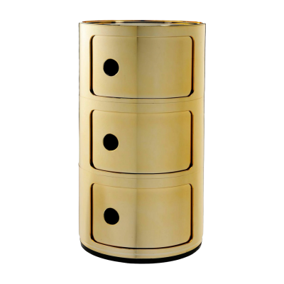 Kartell - syst&egrave;me d'&eacute;l&eacute;ments modulables Componibili 5967, or