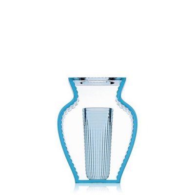 KARTELL  vase I SHINE (Bleu - PMMA transparent)