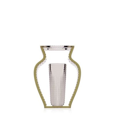 KARTELL  vase I SHINE (Vert - PMMA transparent)