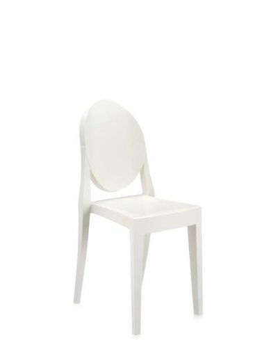 Kartell Victoria Ghost, Chaise, Blanc, Lot de 2