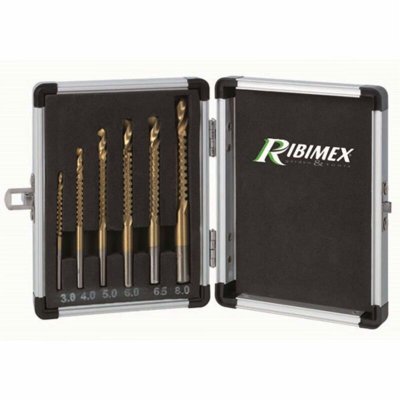 RIBITECH Karx 07079 Lot de 6 Forets multifonction en Acier HSS