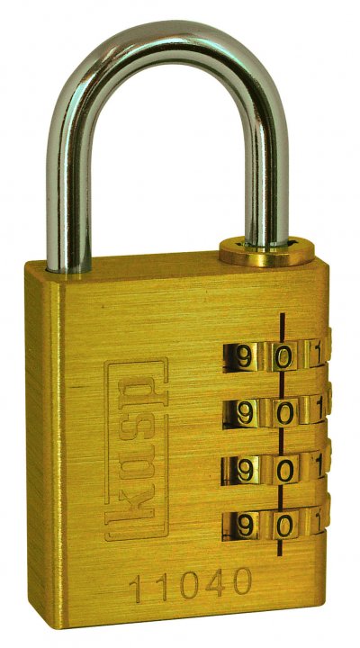 KASP  - Cadenas K11040 or-jaune avec serrure &agrave; combinaison C50661