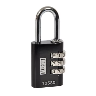 KASP  - K10530 cadenas &agrave; combinaison aluminium 30 mm noir K10530BLAD