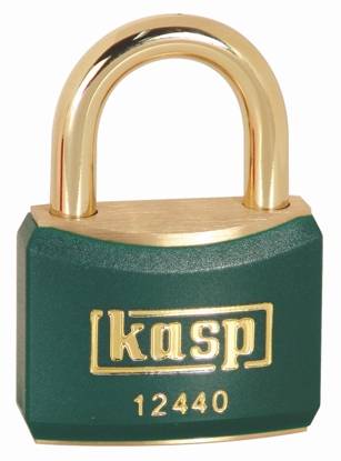 KASP  K12440GREA1 Cadenas en laiton de couleur 40 mm s'entrouvant Vert
