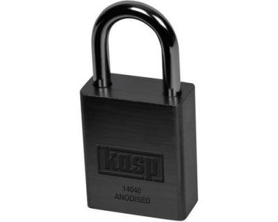 KASP  K14040BLAD Cadenas aluminium 38 mm Noir