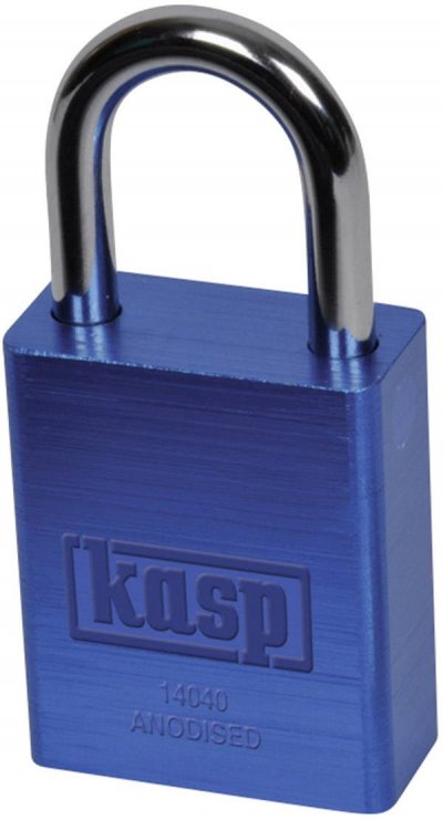 KASP  K14040BLUD Cadenas aluminium 38 mm Bleu