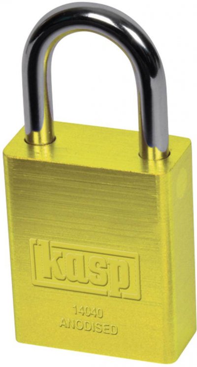 KASP  K14040GOLD Cadenas aluminium 38 mm Or