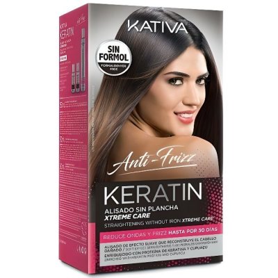KATIVA  Kit Anti Frizz Xtreme Care Lissage sans Fer 3 Pi&egrave;ces 150 ml +