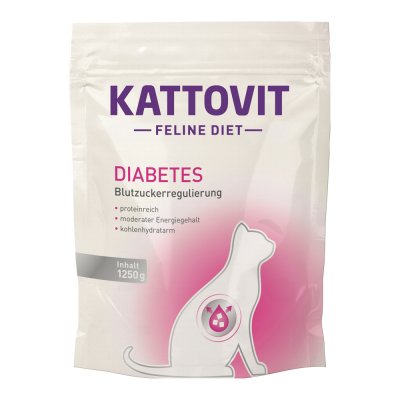 KATTOVIT  Feline Croquettes Chat Diab&egrave;te 1,25 kg