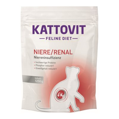 KATTOVIT  Feline Croquettes Chat r&eacute;gime r&eacute;nal 1,25 kg