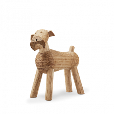 Kay Bojesen Figurine en bois en forme de Chien Tim - Ch&ecirc;ne