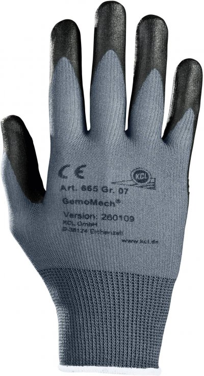 KCL  0665&nbsp;07&nbsp;Gant gemoMech&reg; Nitrile polyamide polyur&eacute;thane Taille 7