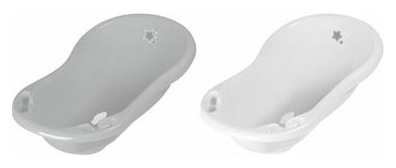 KEEPER Keeeper Natalia Collection Stars 0-12 Months Ergonomic Bathtub Gris
