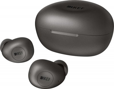 KEF  &Eacute;couteurs boutons  Mu3, True Wireless et ANC. Couleur: Gris