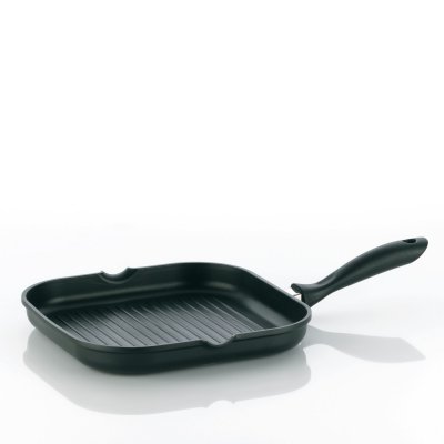 KELA  15156 kerros po&ecirc;le grill carr&eacute; aluminium argent 28 x 28 x 4 cm