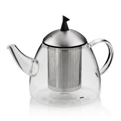 KELA  16941 th&eacute;i&egrave;re en verre avec filtre amovible, 1,8 litre, 'Aurora'