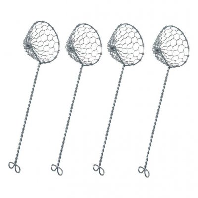 GENERIQUE Kela 77924 lot de 4 passoires &agrave; fondue, acier inoxydable