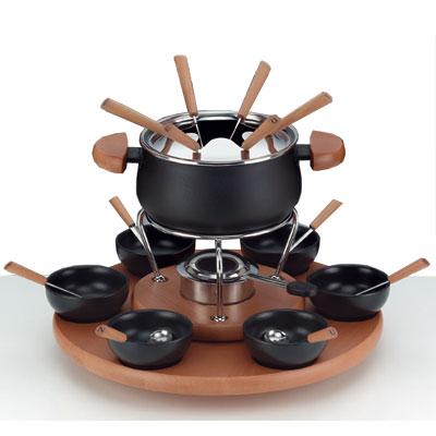 KELA  - Fondue Carrousel Nature 23 pi&egrave;ces