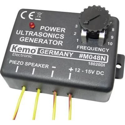 KEMO  - g&eacute;n&eacute;rateur d'ultrasons 12 &agrave; 15 v kit mont&eacute; 12 &agrave; 15 v/dc port&eacute;e max. M048