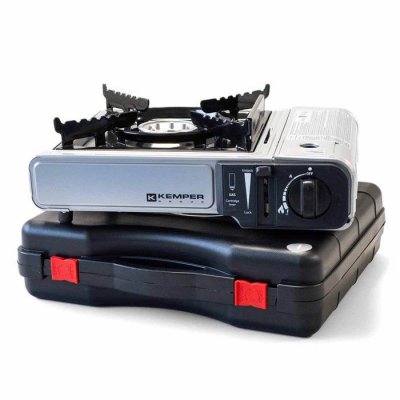 KEMPER  R&eacute;chaud &agrave; gaz camping nomade butane valisette norme EN 174 