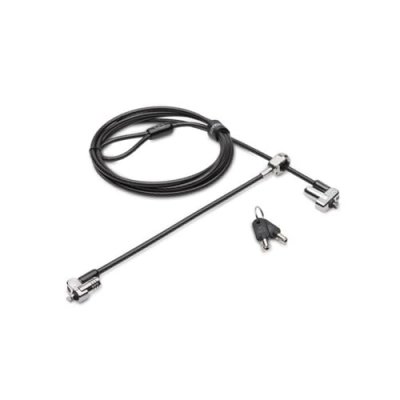 KENSINGTON  N17 Keyed Dual Head Laptop Lock for Wedge Shaped Slots - cable de securite