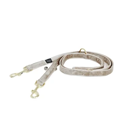 Kentucky Horsewear Velvet laisse pour chien, 200cm Beige 2M unisex