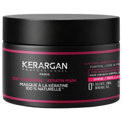KERARGAN  Masque R&eacute;parateur &agrave; la K&eacute;ratine pour Cheveux Ab&icirc;m&eacute;s 250ml