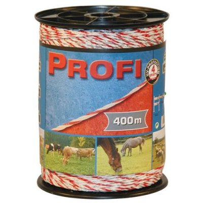 KERBL  Corde pour cl&ocirc;ture &eacute;lectrique Profi PE 400 m 59512