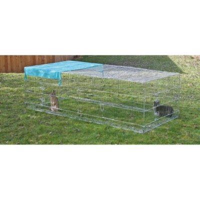 KERBL  Enclos ext&eacute;rieur avec toit pour volailles - 230x115x70cm