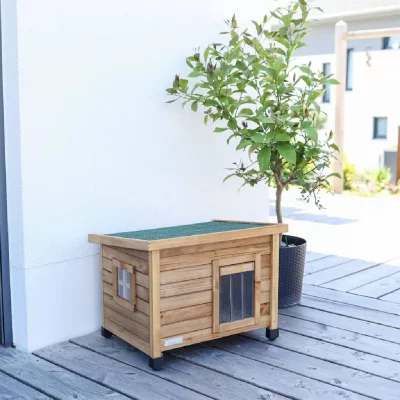 KERBL  maison pour chat rustica 57x42x45cm - bois