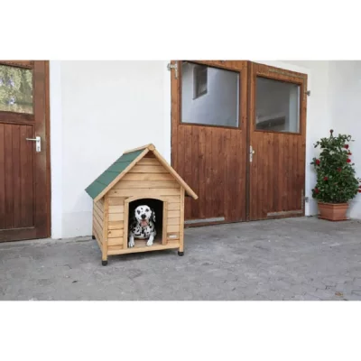 KERBL  Niche pour chiens 85 x 73 x 80 cm Marron et Vert 82394