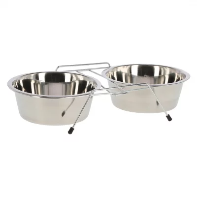 KERBL  Support double ecuelles 2x900ml - Pour chien 