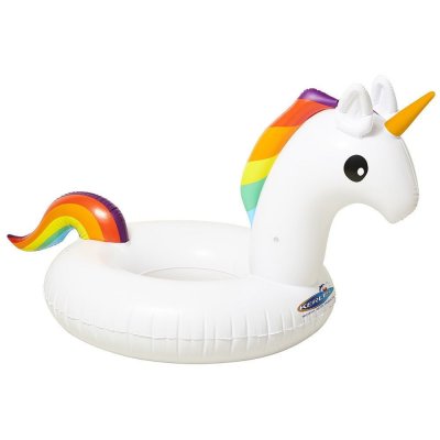 KERLIS  La Licorne Bou&eacute;e gonflable Mixte Adulte, Blanc